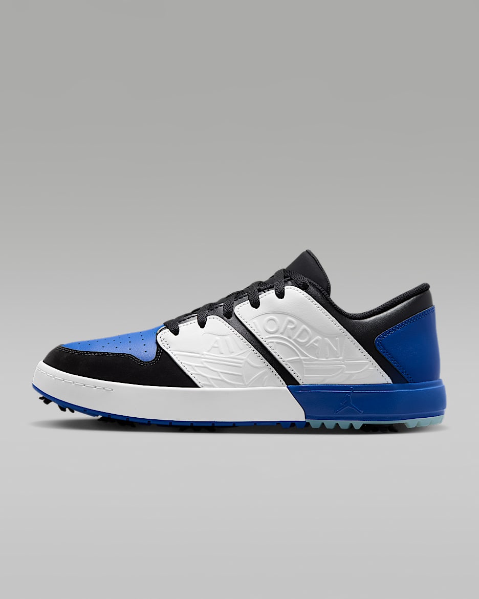 Jordan NU Retro 1 G Golf Shoes - Black/White/Sport Royal