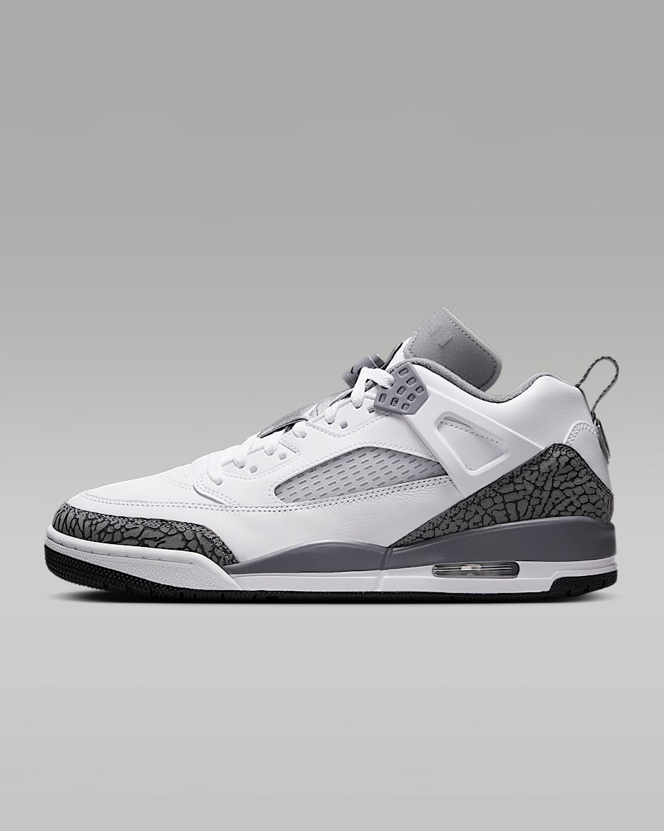 Jordan Spizike Low-sko til mænd - hvid/Anthracite/Wolf Grey/Cool Grey