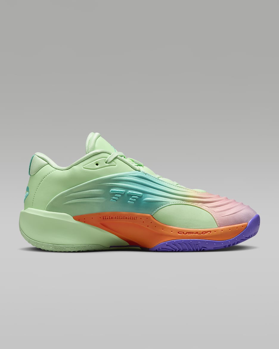 Luka 3 PF "Blurred Vision" Basketball Shoes - Vapor Green/Cone/Psychic Purple/Hyper Jade