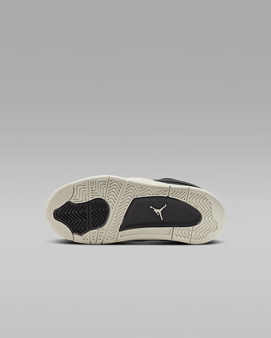 Jordan 4RM Younger Kids' Shoes - Black/Dark Grey/Light Bone