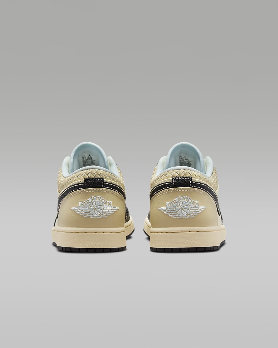 Air Jordan 1 Low SE Men's Shoes - Coconut Milk/Muslin/Team Gold/Black