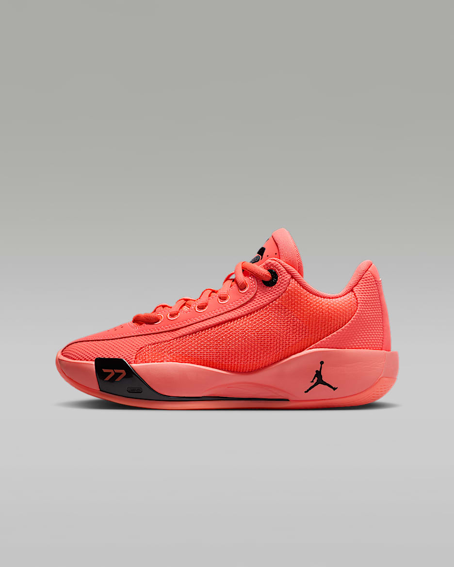 Tenis de básquetbol para niños grandes Luka .77 "Bright Mango" - Mango brillante/Negro