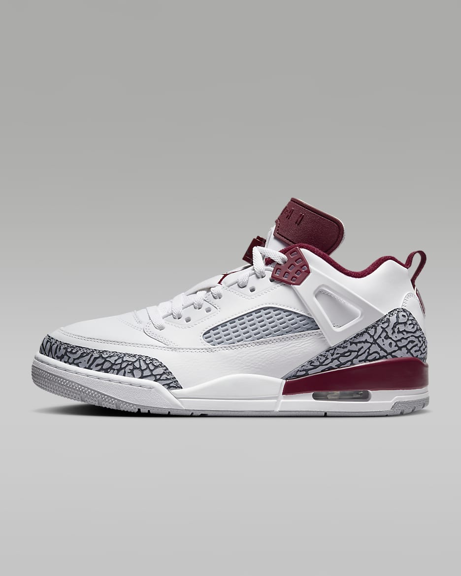 Chaussure Jordan Spizike Low pour homme - Blanc/Wolf Grey/Anthracite/Team Red