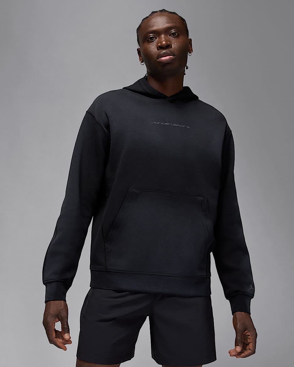 Jordan Sport Hoop Fleece Dessuadora amb caputxa Dri-FIT - Home - Negre/Dark Shadow
