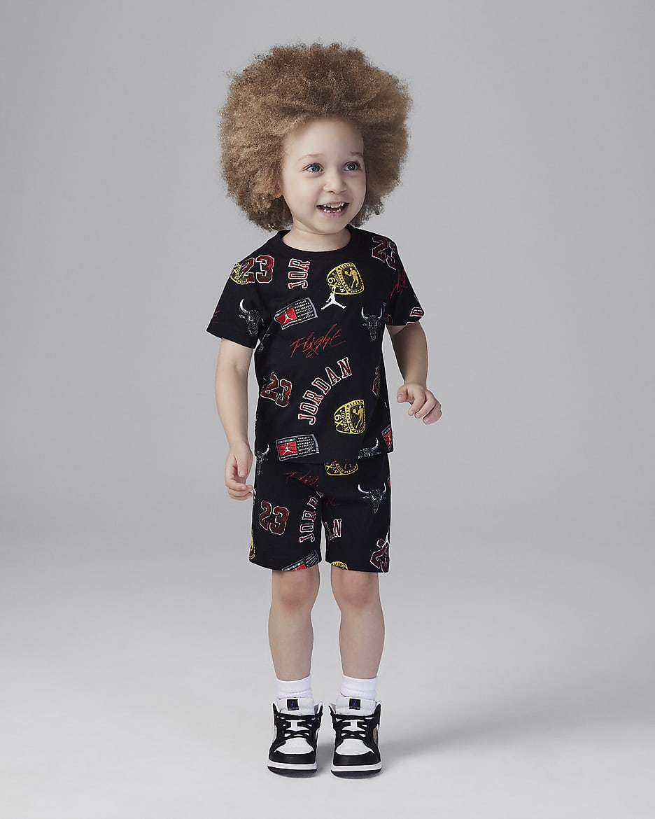 Jordan 23 Toddler 2-Piece Shorts Set - Black