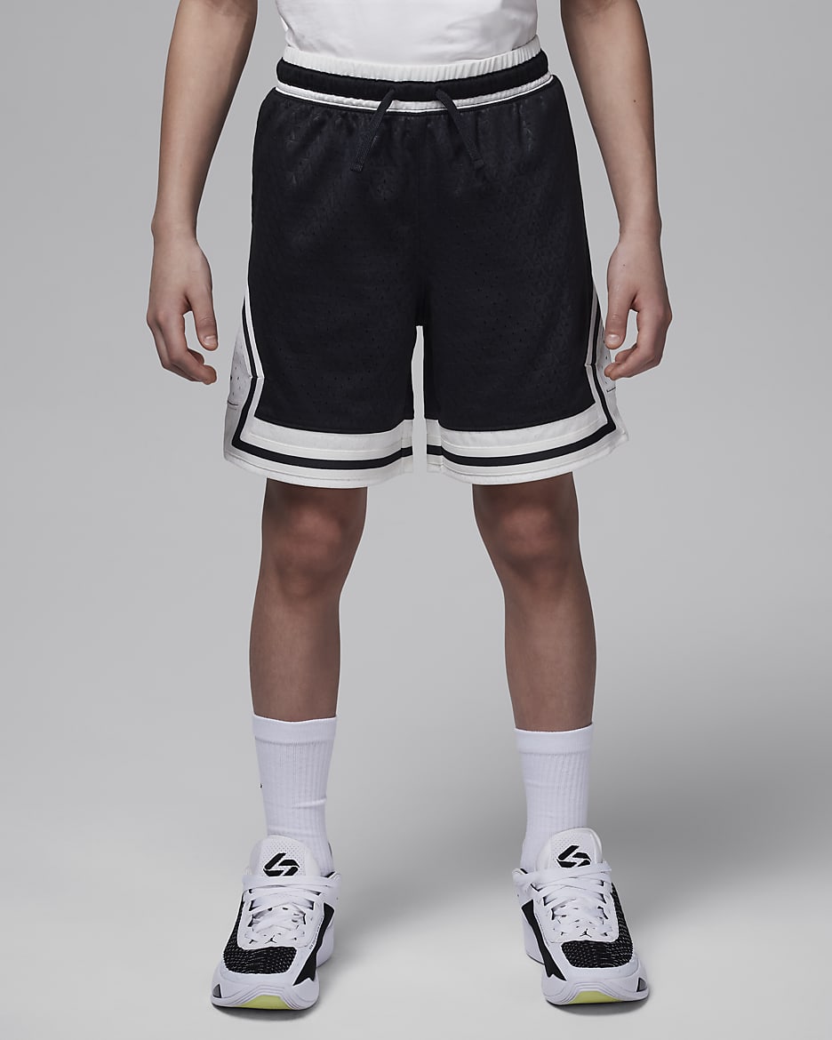 Jordan Dri-FIT Quai 54 Sport Diamond-shorts til større børn - Off Noir