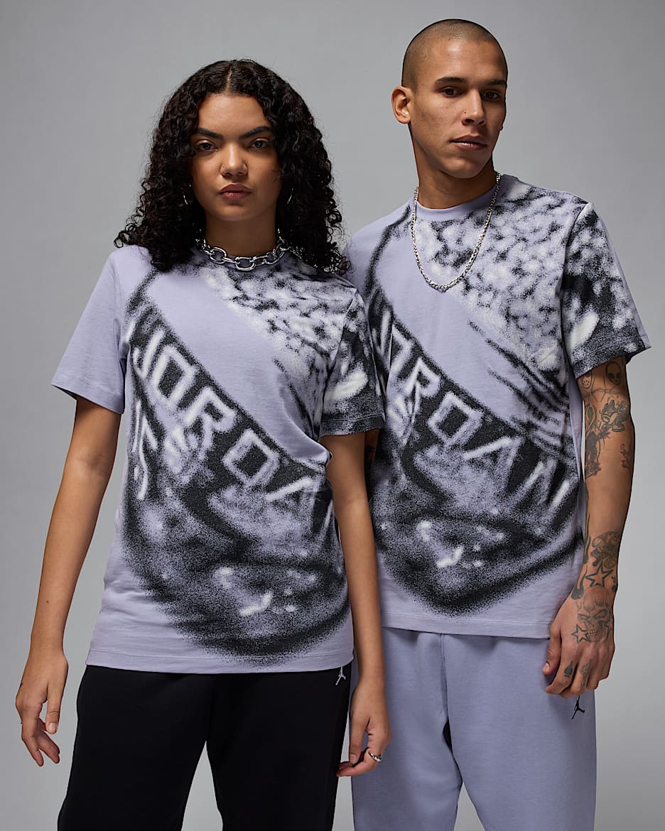 Playera con estampado para hombre Jordan Flight MVP - Índigo neblina/Negro