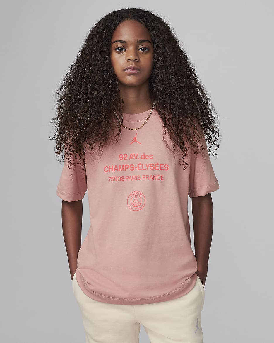 Playera para niño talla grande '92 Champs Jordan - Rosa óxido