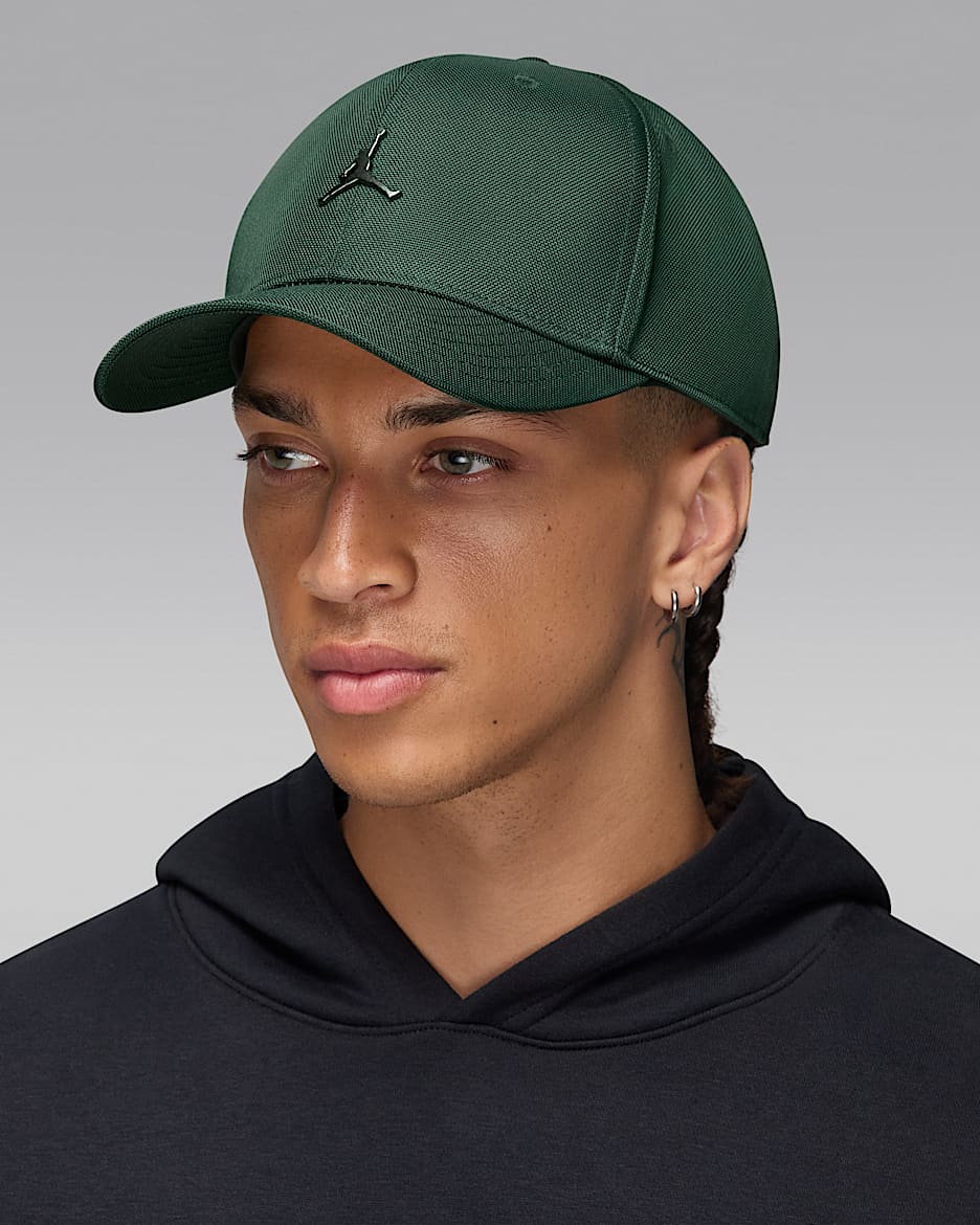 Jordan Rise Structured Metal Jumpman Hat - Midnight Green