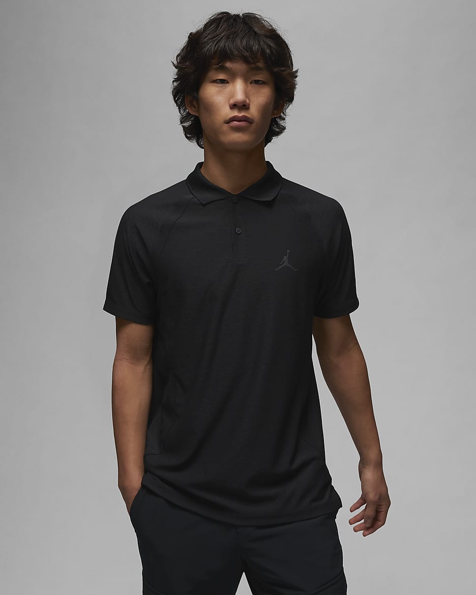 ジョーダン Dri-FIT ADV スポーツ メンズ ゴルフポロ - ブラック/ブラック/アンスラサイト