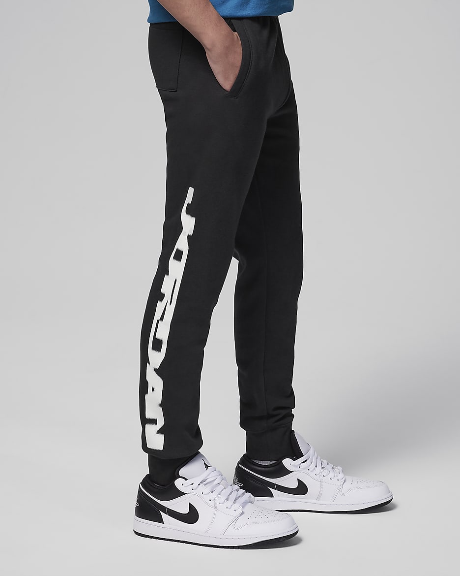 Pantalon en tissu Fleece Jordan MJ Flight MVP pour ado - Noir