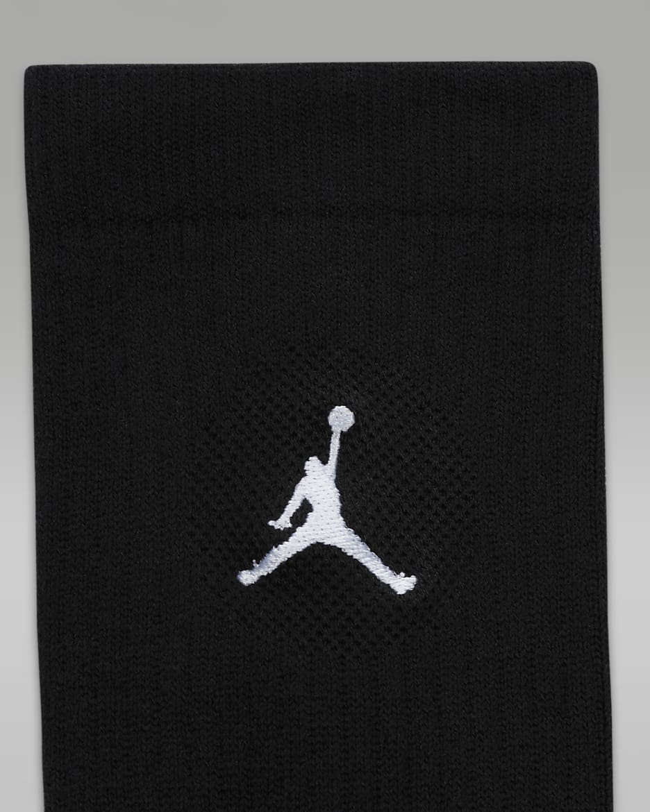 Calcetas Everyday (3 pares) Jordan - Negro/Blanco