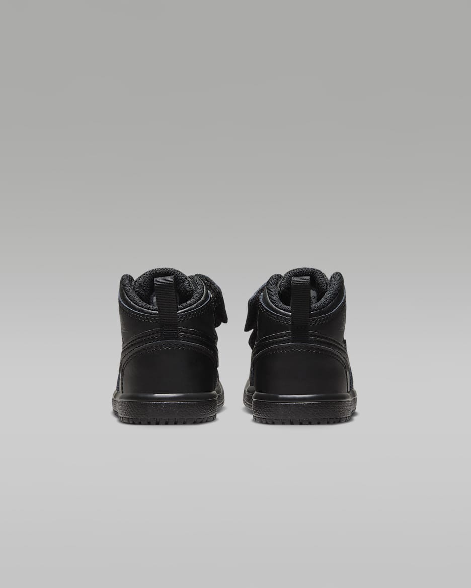 Jordan 1 Mid Alt Baby/Toddler Shoes - Black/Black/Black