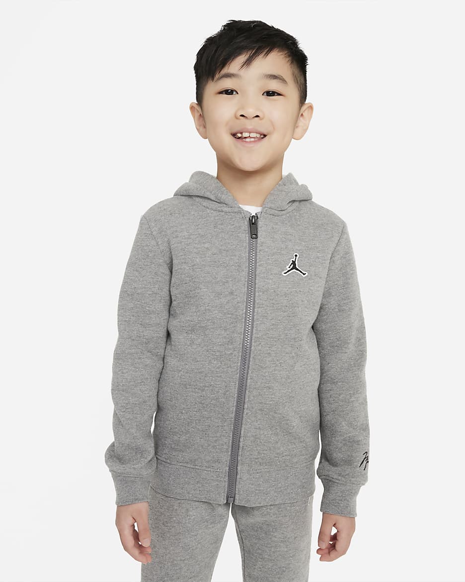 Jordan Younger Kids' Hoodie and Trousers Set - Carbon Heather