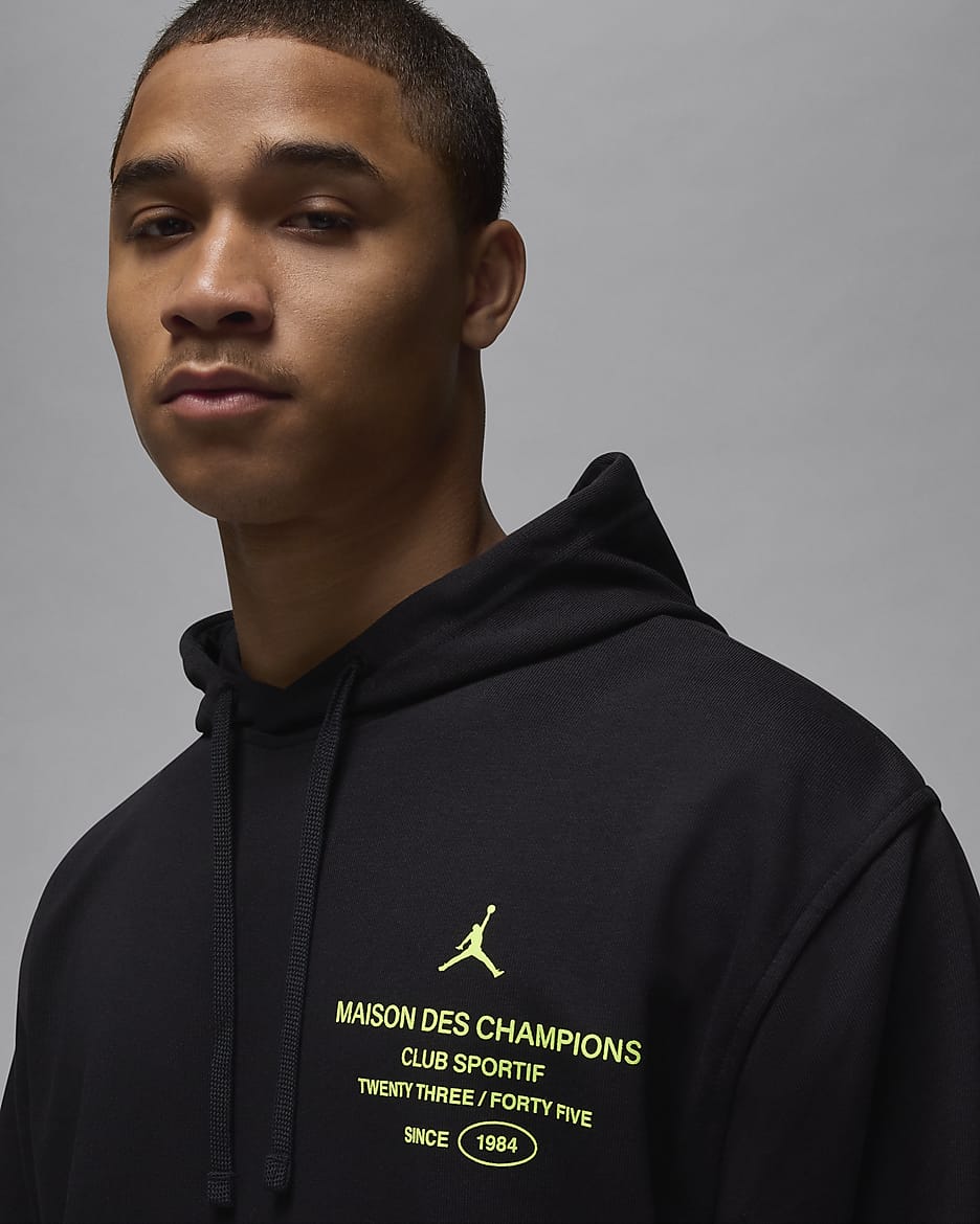 Jordan Sport 男款 Dri-FIT Fleece 套頭連帽上衣 - 黑色