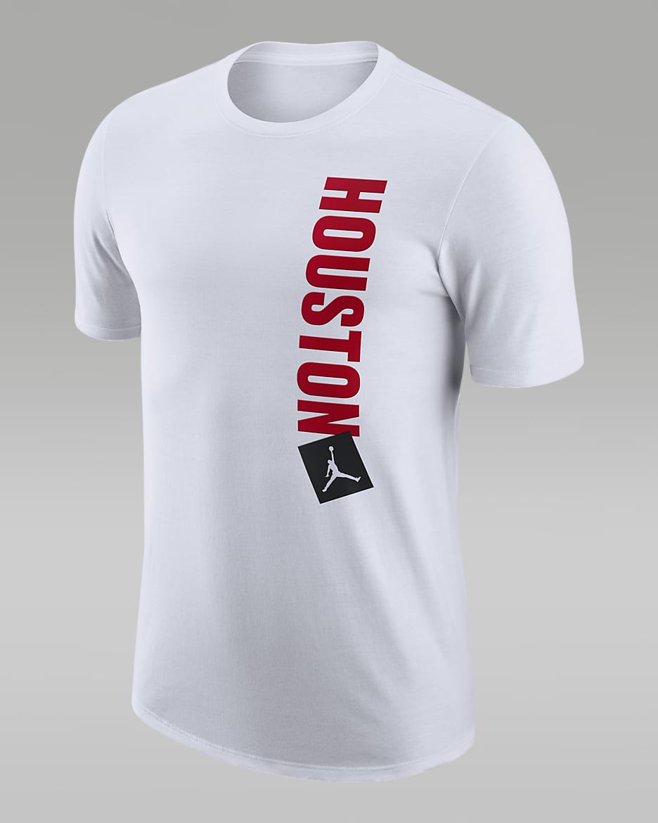 Houston Rockets Essential Statement Edition Men's Jordan NBA T-Shirt - White