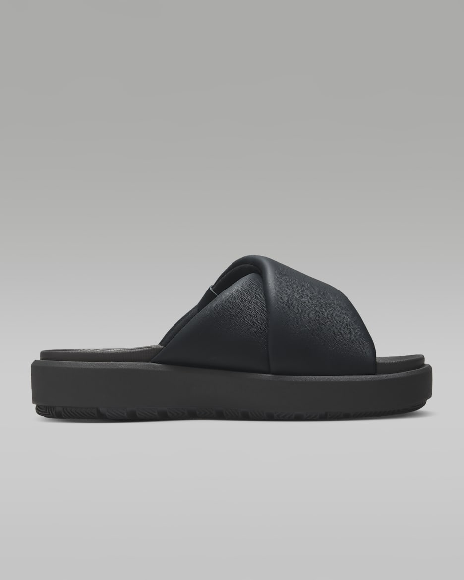 Jordan Sophia Women's Slides - Off Noir/Fire Red/Black