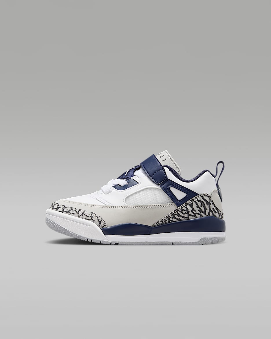 Jordan Spizike Low sko til små barn - Hvit/Neutral Grey/Anthracite/Midnight Navy