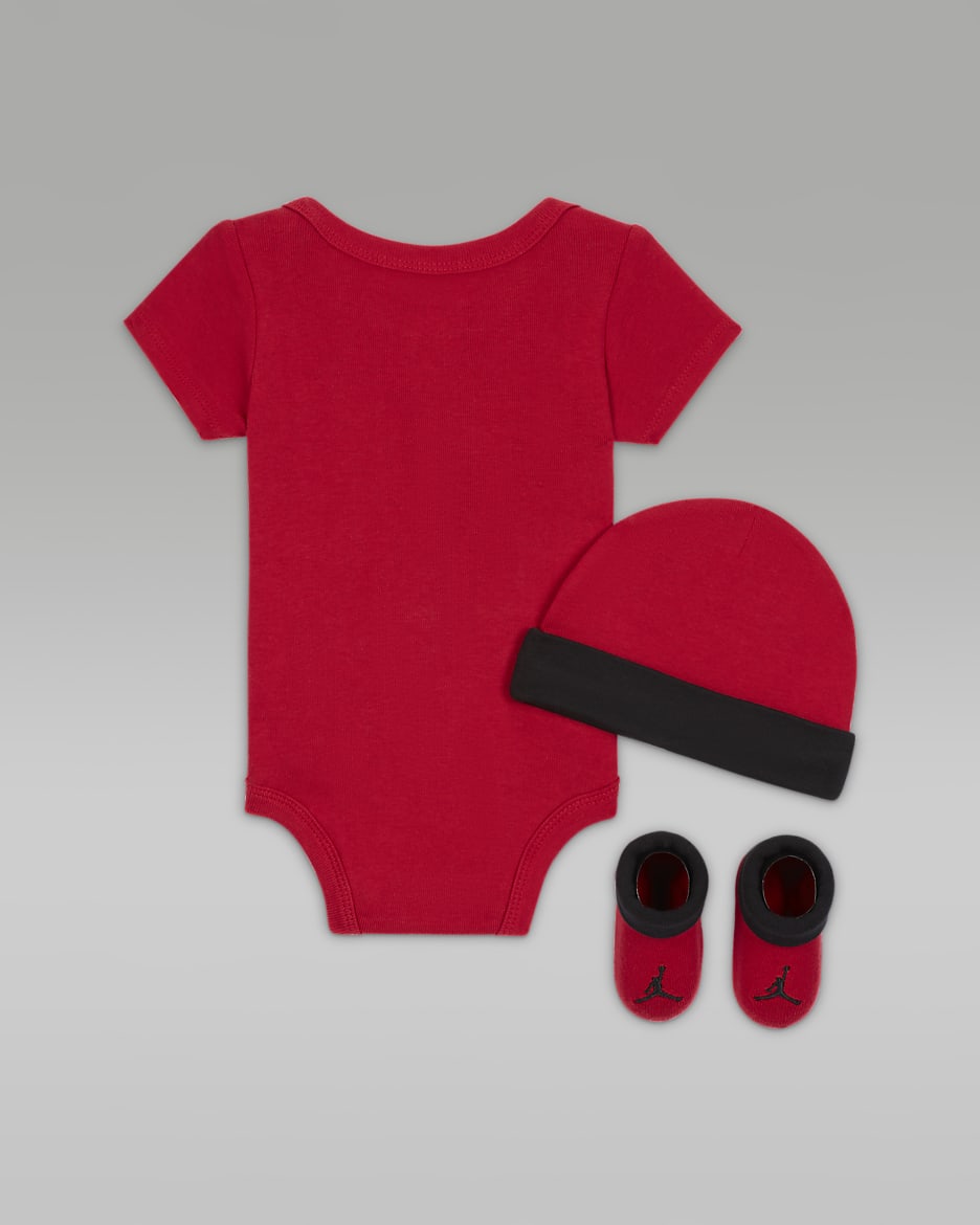 Jordan Baby 3-Piece Box Set - Gym Red/Black