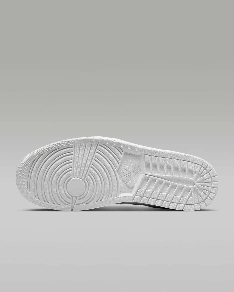 Air Jordan 1 Low Men's Shoes - White/White/White