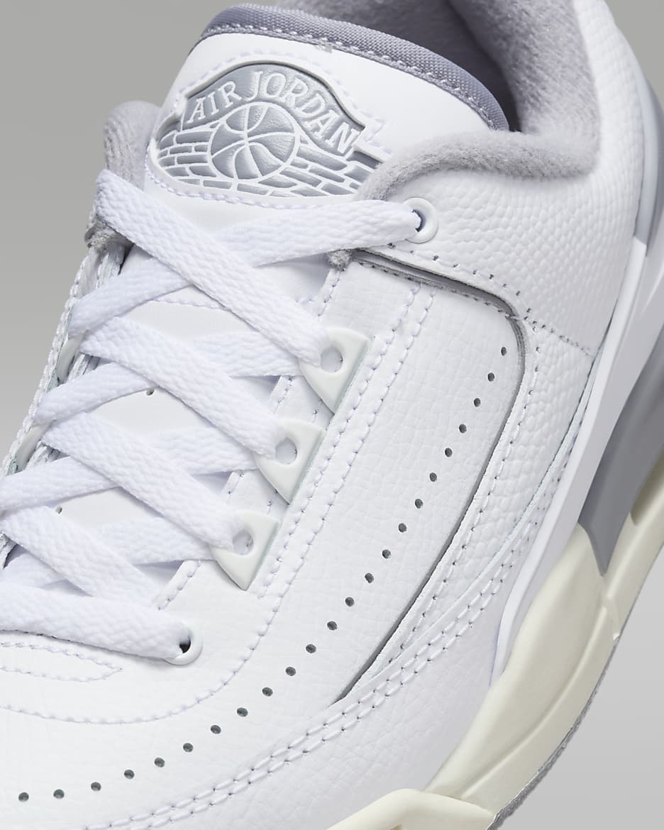 Jordan 2/3 Big Kids' Shoes - White/Sail/Cement Grey