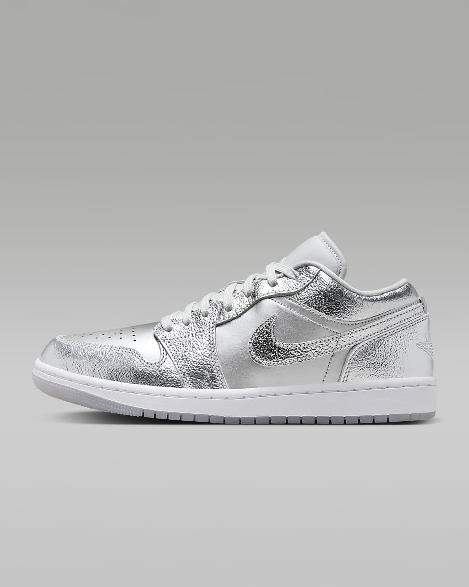 Air Jordan 1 Low SE Women's Shoes - Metallic Silver/Wolf Grey/White/Photon Dust