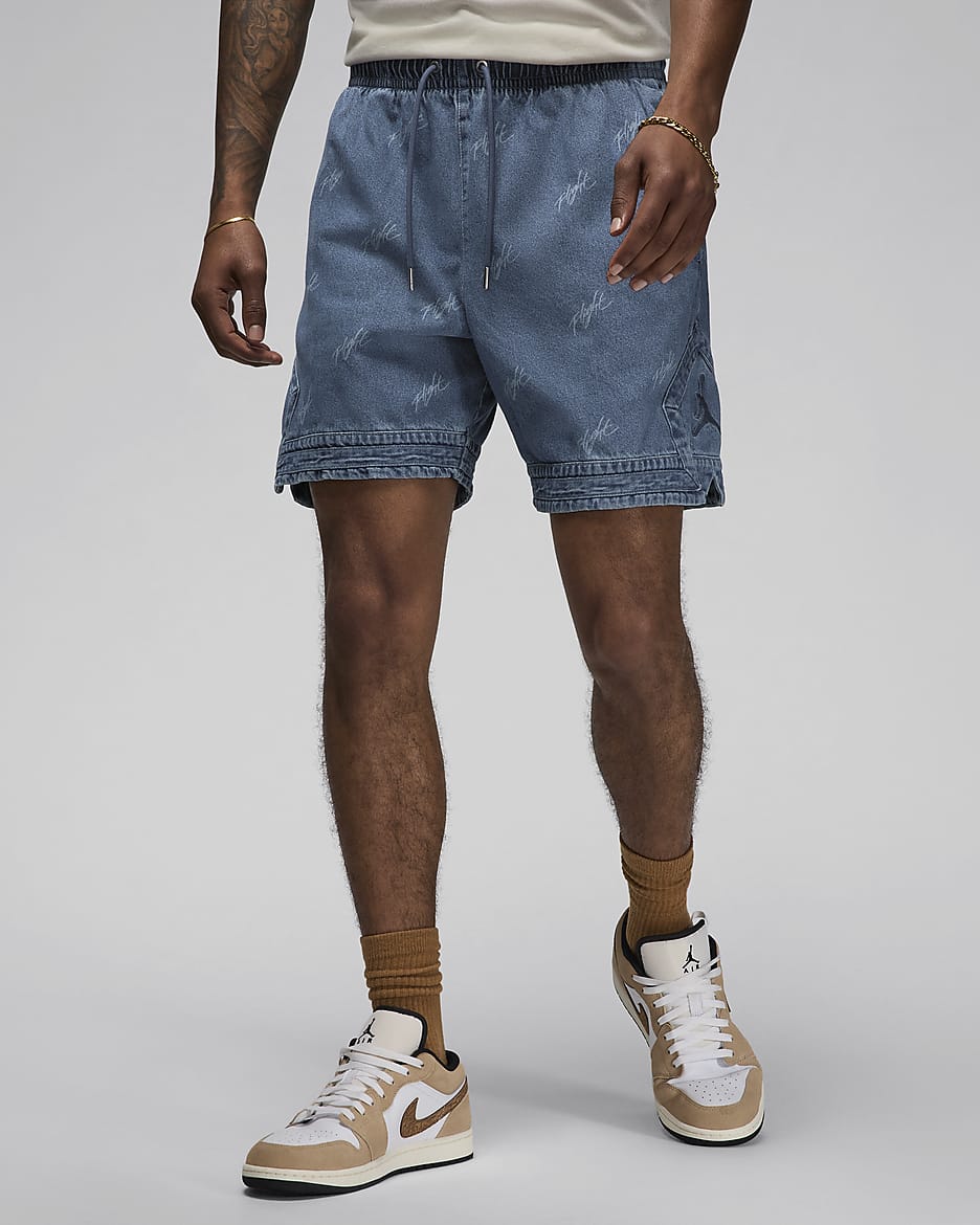 Jordan Air Men's Denim Shorts - Blue Grey