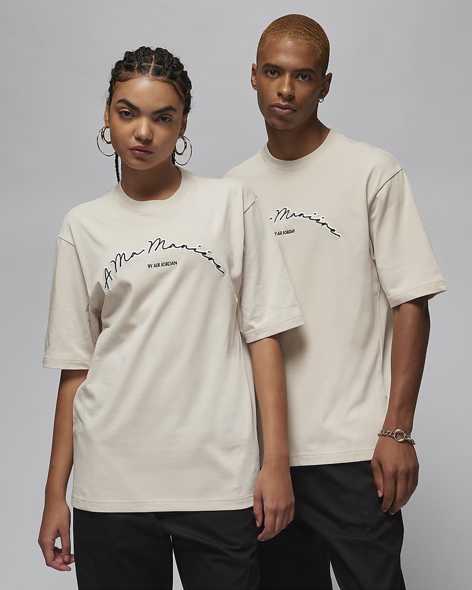 ジョーダン x ア マ マニエール メンズ Tシャツ - ライトオールウッドブラウン