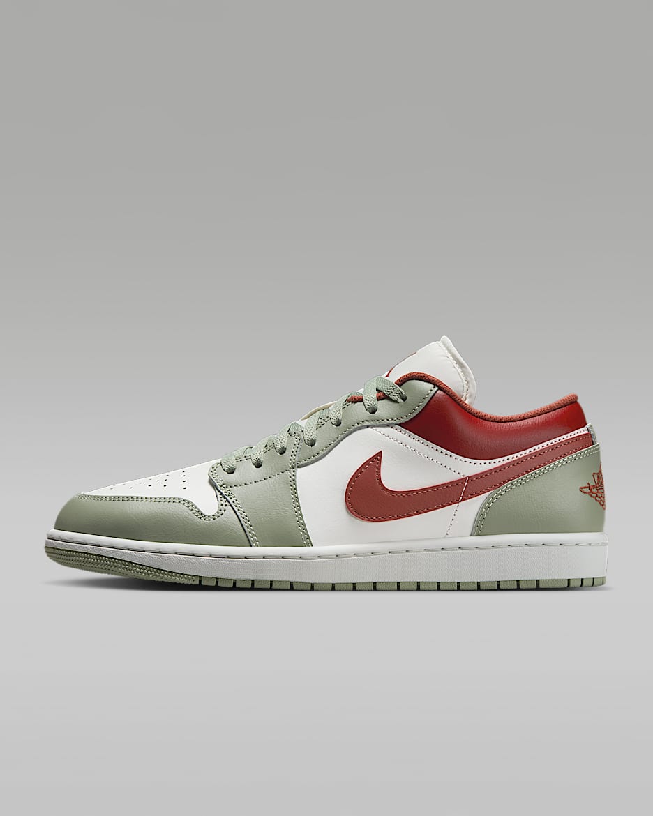 Air Jordan 1 Low Men's Shoes - Sail/Pure Platinum/Summit White/Jade Horizon