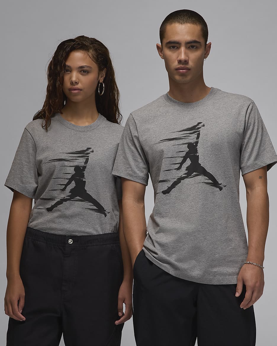 T-shirt męski Jumpman Jordan MVP - Carbon Heather/Czerń/Czerń