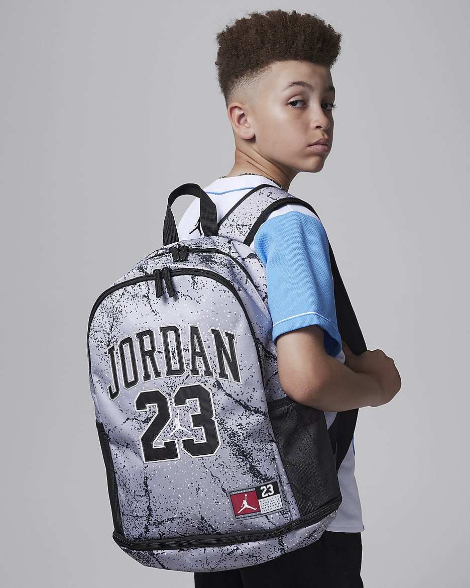 Jordan Jersey Backpack Older Kids' Backpack (27L) - Cement Grey