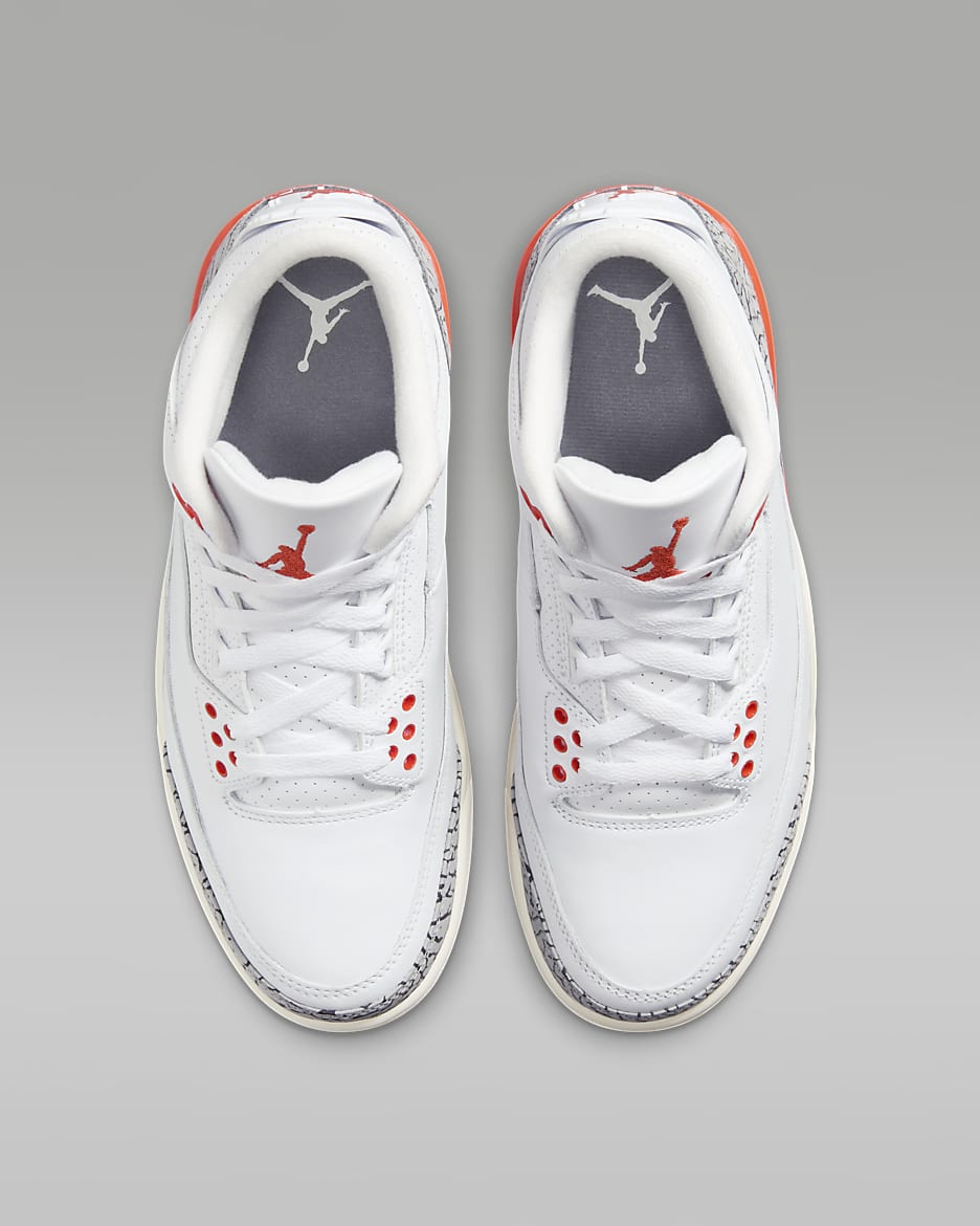 Air Jordan 3 Retro Women's Shoes - White/Sail/Cement Grey/Cosmic Clay