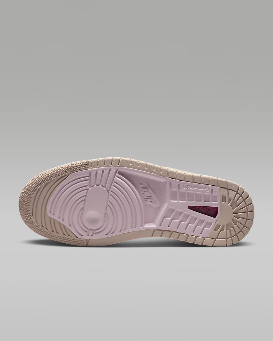 Air Jordan 1 Zoom CMFT 2 Women's Shoes - Muslin/Particle Beige/Sail/Plum Chalk