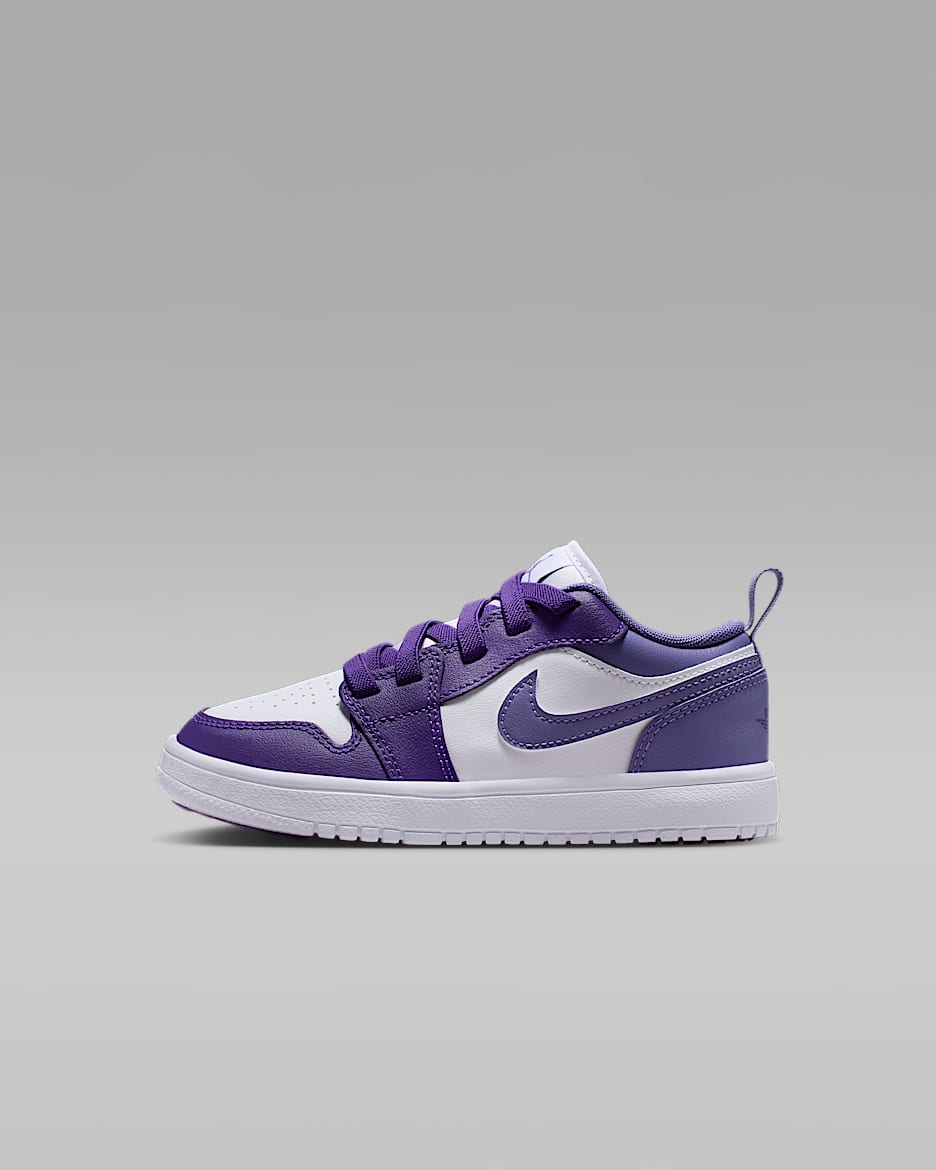 Jordan 1 Low Alt Little Kids' Shoes - Court Purple/White/Dusty Amethyst