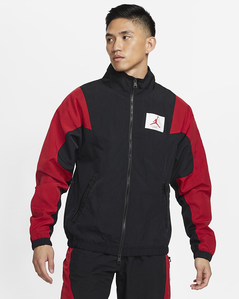 Jordan Flight Suit Men's Jacket - Black/Gym Red