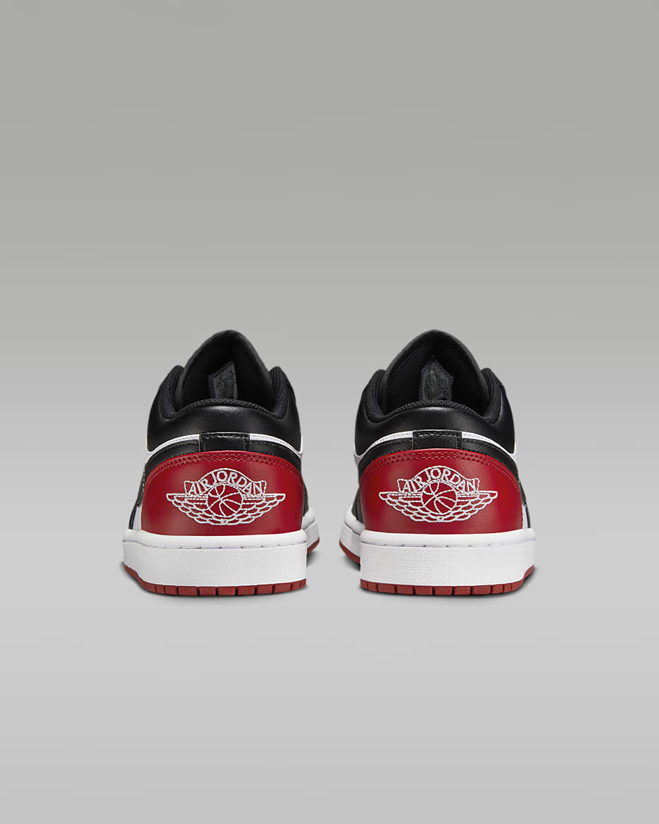 Air Jordan 1 Low Zapatillas - Hombre - Blanco/Varsity Red/Blanco/Negro