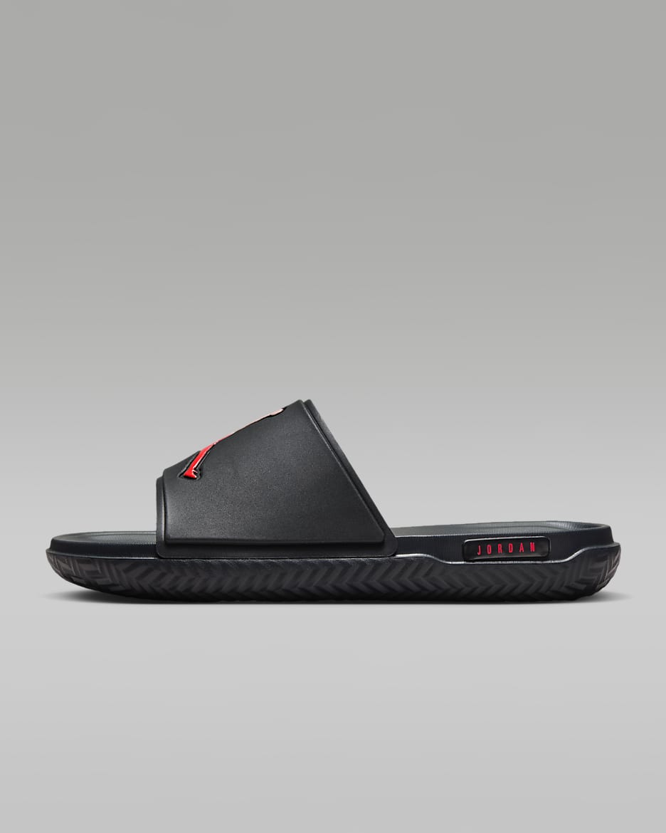 Paris Saint-Germain Jumpman Slides (Herren) - Off Noir/Pink Oxford/Infrared 23