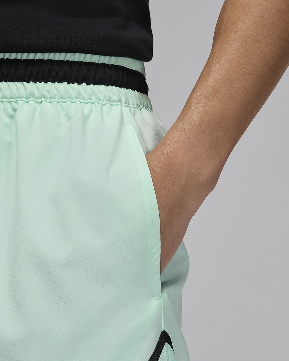 Jordan Sport Men's Dri-FIT Woven Diamond Shorts - Mint Foam/Black/Black