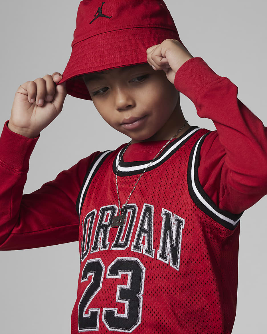 Playera para niños talla pequeña Jordan 23 Jersey - Rojo gimnasio