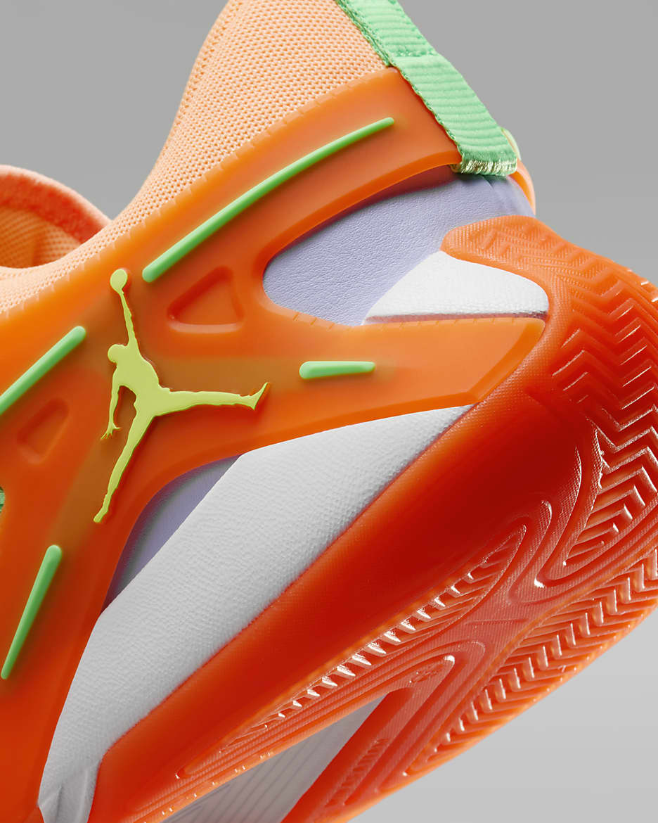 Jordan Heir Basketball Shoes - Orange Pulse/Hyper Crimson/Electro Green/Ghost Green