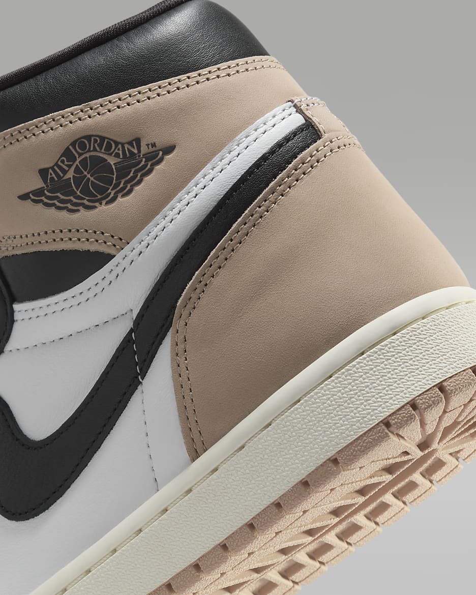 Air Jordan 1 Retro 高筒 OG "Latte" 女鞋 - 黑色/白色/Sail/傳奇中棕色