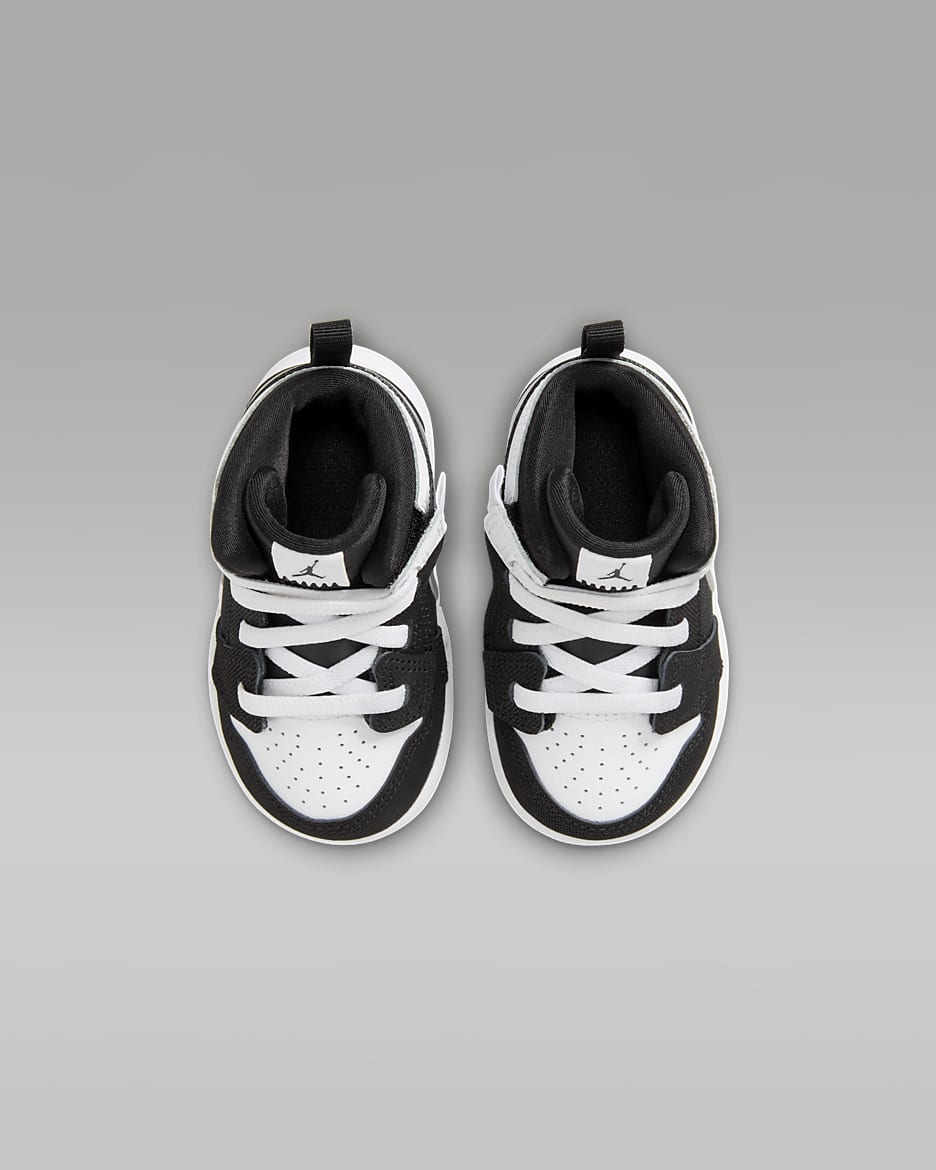 Jordan 1 Mid RM EasyOn Baby/Toddler Shoes - Black/White