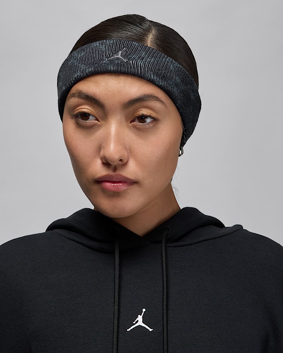 Bandeau en molleton Jordan Dri-FIT - Noir/Off Noir/Iron Grey