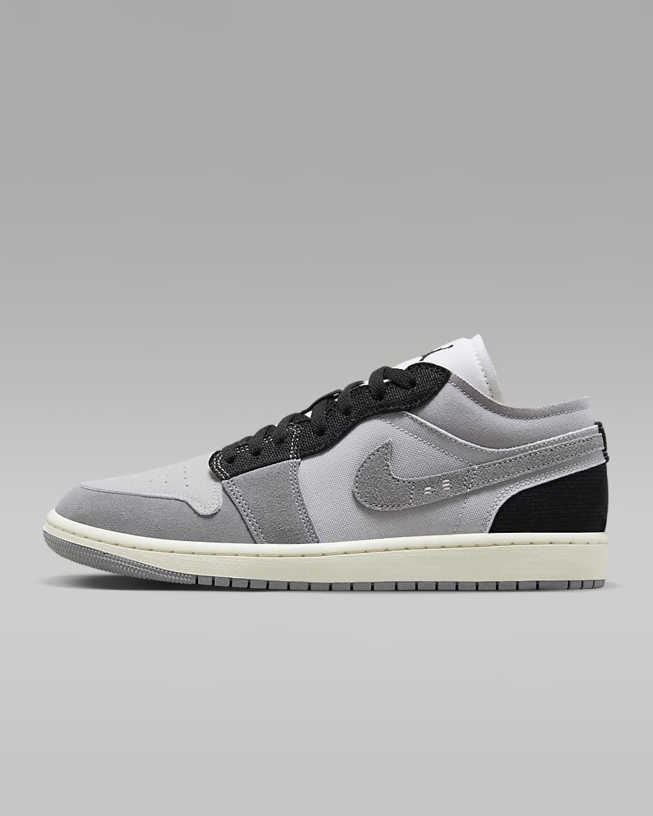 Air Jordan 1 Low SE Craft Men's Shoes - Tech Grey/Cement Grey/Sail/Black