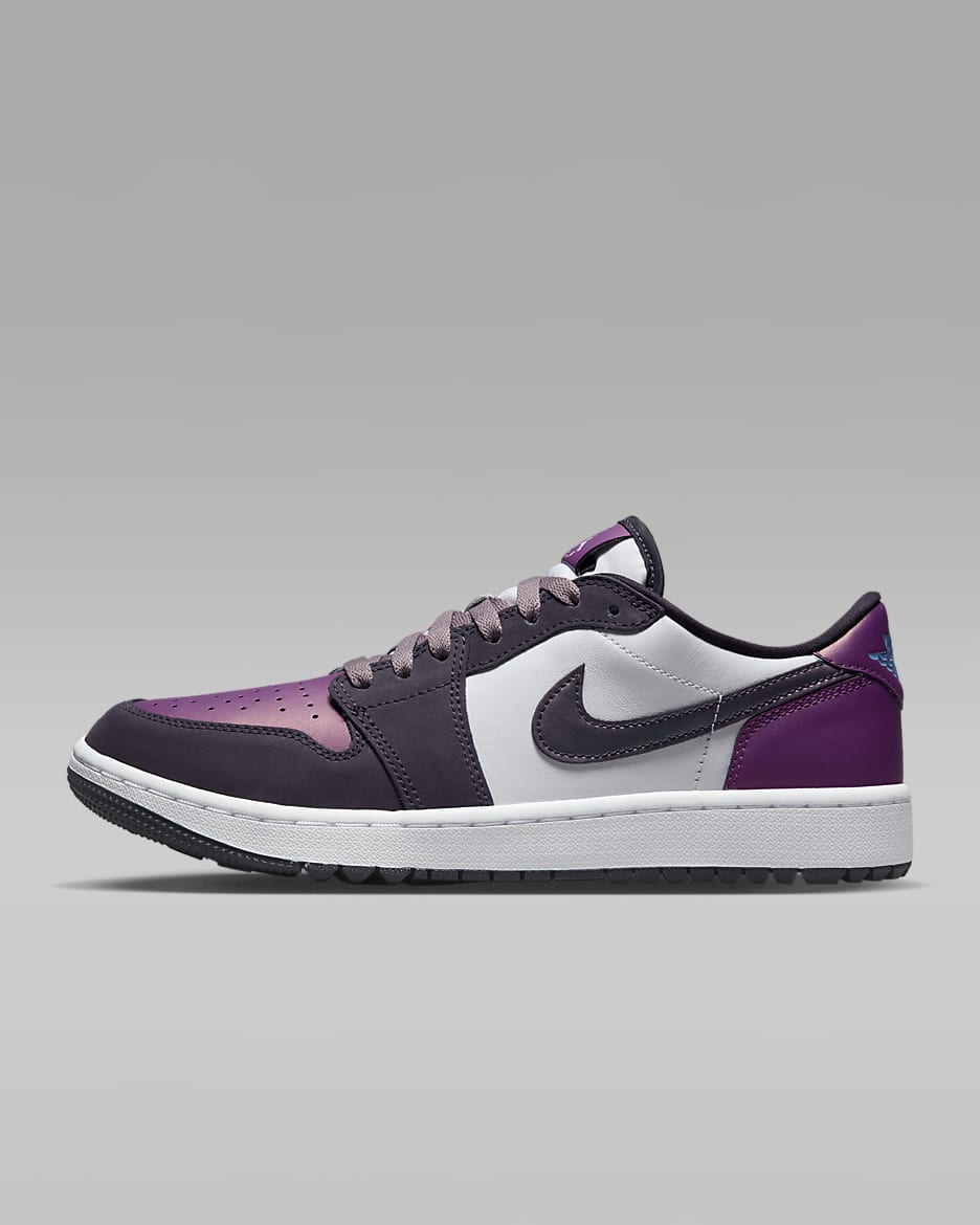 รองเท้ากอล์ฟ Air Jordan I Low G NRG - ขาว/Purple Smoke/University Blue/Cave Purple