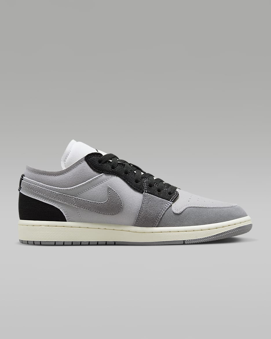 Air Jordan 1 Low SE Craft Men's Shoes - Tech Grey/Cement Grey/Sail/Black