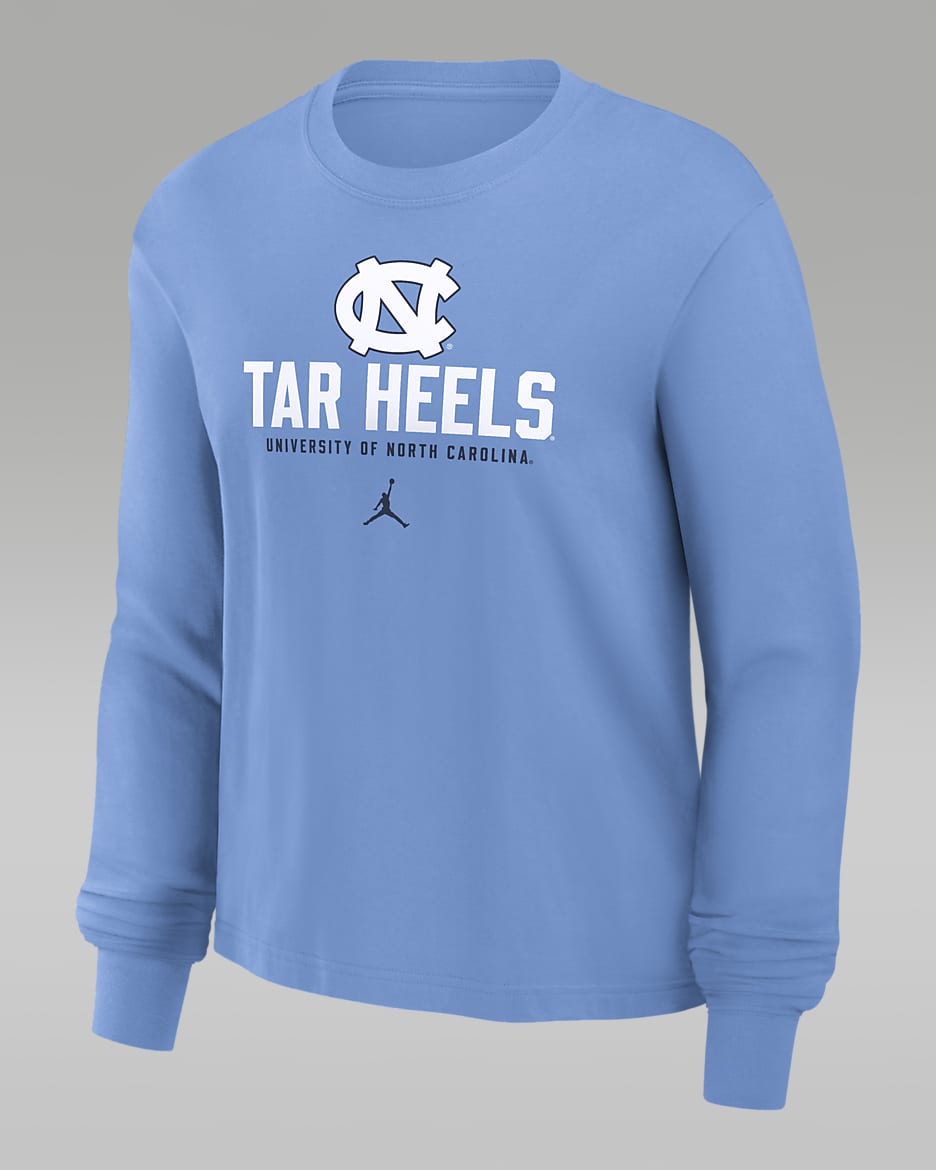 North Carolina Tar Heels Primetime University Boxy Women's Nike College Long-Sleeve T-Shirt - Valor Blue