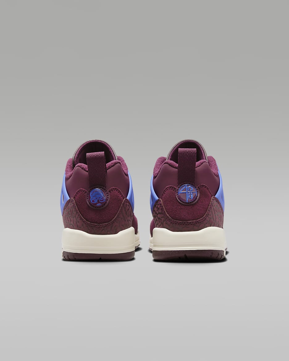 Jordan Spizike Low Older Kids' Shoes - Bordeaux/Sail/Hyper Royal