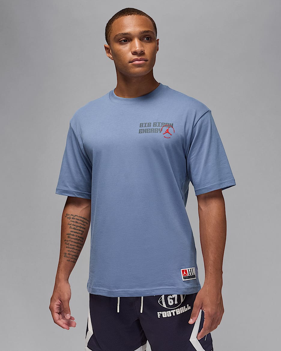 Jordan Sport x Howard University Men's Dri-FIT T-Shirt - World Indigo/Gridiron/University Red