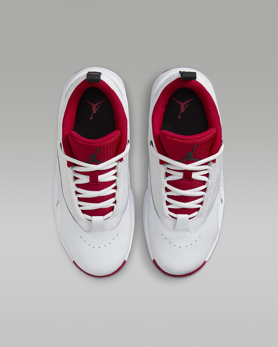 Jordan Max Aura 6 Older Kids' Shoes - White/Black/Gym Red